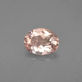 Morganite rose naturelle coupe ovale, 1,15 ct, VVS