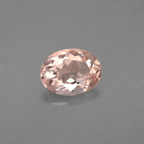 Morganite rose naturelle coupe ovale, 1,15 ct, VVS