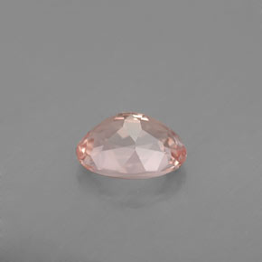 Morganite rose naturelle coupe ovale, 1,23 ct, VVS-VS