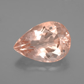 Morganite Rose clair naturelle En forme de poire, 4.93 ct, VS