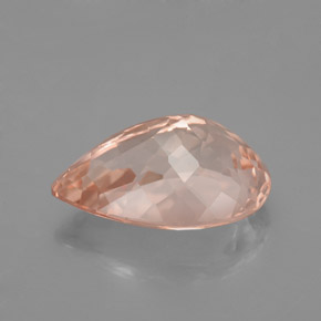 Morganite Rose clair naturelle En forme de poire, 4.93 ct, VS
