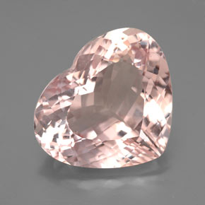 Morganite rose naturelle forme de coeur, 7,33 ct, VVS-VS