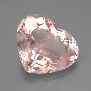 Morganite rose naturelle forme de coeur, 7,33 ct, VVS-VS