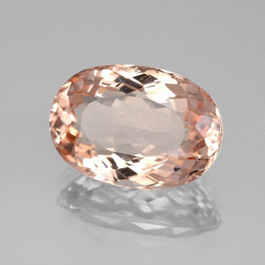 Morganite rose naturelle coupe ovale, 4,47 ct, VS