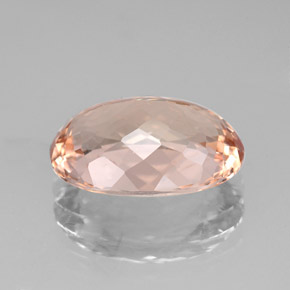 Morganite rose naturelle coupe ovale, 4,47 ct, VS
