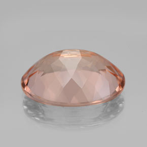 Morganite rose naturelle coupe ovale, 10,55 ct, VVS