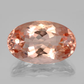 Morganite Saumon naturelle Coupe ovale, 13.26 ct, VVS-VS