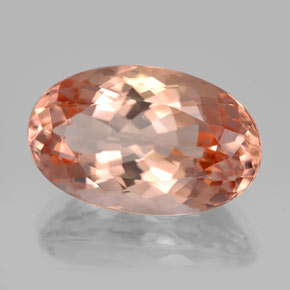 Morganite Saumon naturelle Coupe ovale, 13.26 ct, VVS-VS