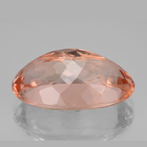 Morganite Saumon naturelle Coupe ovale, 13.26 ct, VVS-VS