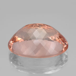 Morganite rose naturelle coupe ovale, 14,36 ct, VVS