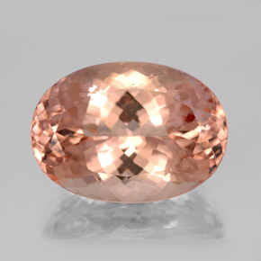 Morganite rose naturelle coupe ovale, 13,30 ct, VVS-VS