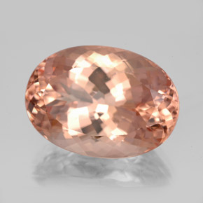 Morganite rose naturelle coupe ovale, 13,30 ct, VVS-VS