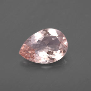 Morganite rose naturelle en forme de poire, 1,48 ct, VVS-VS
