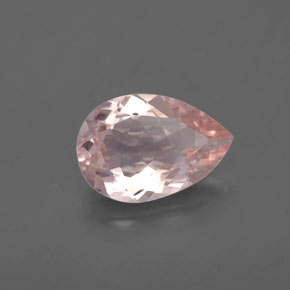 Morganite rose naturelle en forme de poire, 1,48 ct, VVS-VS