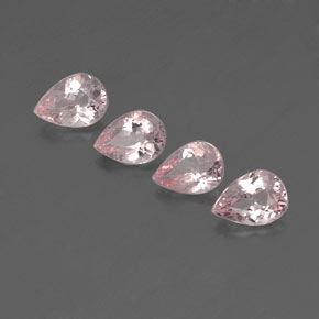 Morganite Rose clair naturelle En forme de poire, 2.39 ct, VS