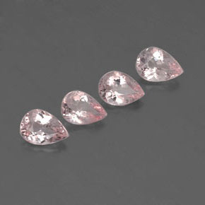 Morganite Rose clair naturelle En forme de poire, 2.39 ct, VS