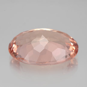 Morganite rose naturelle coupe ovale, 8,03 ct, VVS