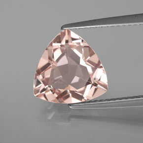 Morganite rose naturelle trillion, 2,94 ct, VS