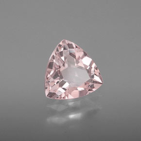 Morganite Saumon Rose naturelle Trillion, 1.39 ct, VVS-VS