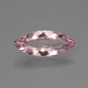 Morganite rose naturelle marquise, 1,32 ct, VS