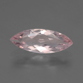 Morganite rose naturelle marquise, 1,10 ct, VS-SI