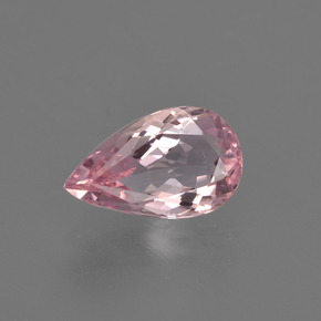 Morganite rose naturelle en forme de poire, 1,31 ct, VS