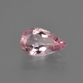 Morganite rose naturelle en forme de poire, 1,31 ct, VS