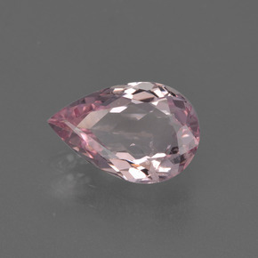 Morganite rose naturelle en forme de poire, 1,15 ct, VS