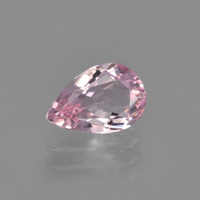 Morganite Rose clair naturelle En forme de poire, 0.83 ct, VVS-VS