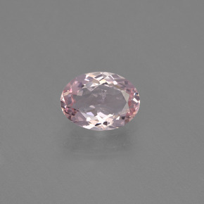 Morganite rose naturelle coupe ovale, 0,84 ct, VVS-VS