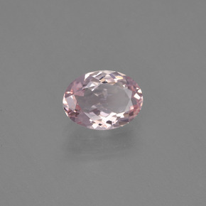 Morganite rose naturelle coupe ovale, 0,84 ct, VVS-VS