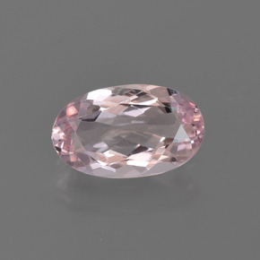 Morganite rose naturelle coupe ovale, 1,12 ct, VVS