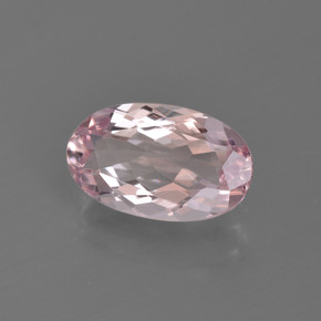Morganite rose naturelle coupe ovale, 1,12 ct, VVS