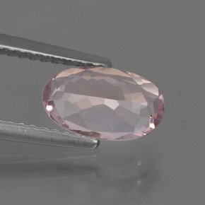 Morganite rose naturelle coupe ovale, 1,12 ct, VVS