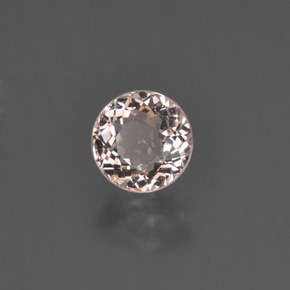 Morganite Rose clair naturelle Coupe roude, 0.76 ct, VS