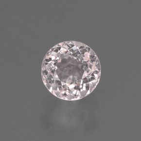 Morganite Rose clair naturelle Coupe roude, 0.52 ct, VS