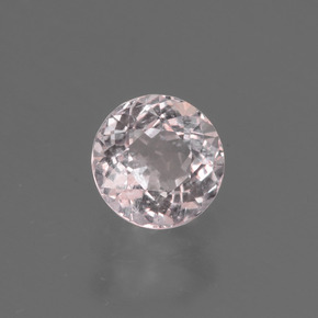 Morganite Rose clair naturelle Coupe roude, 0.52 ct, VS