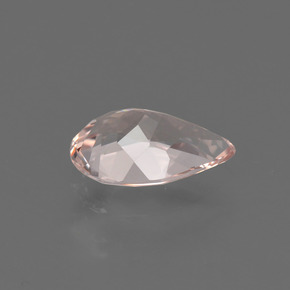 Morganite Rose clair naturelle En forme de poire, 0.68 ct, VVS