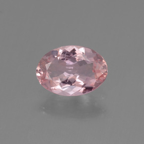 Morganite Rose clair naturelle Coupe ovale, 0.84 ct, VS