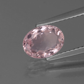 Morganite rose naturelle coupe ovale, 1,03 ct, VS
