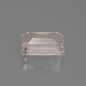 Morganite rose naturelle baguette, 1,82 ct, VVS