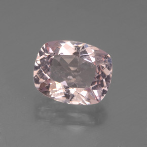 Morganite rose naturelle coupe coussin, 1,71 ct, VS-SI