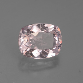 Morganite rose naturelle coupe coussin, 1,71 ct, VS-SI