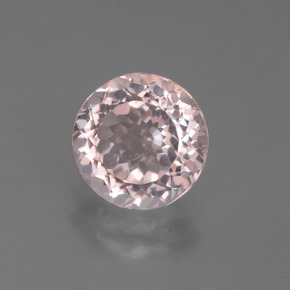 Morganite Rose clair naturelle Coupe roude, 1.44 ct, VS