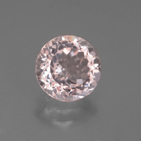 Morganite Rose clair naturelle Coupe roude, 1.44 ct, VS