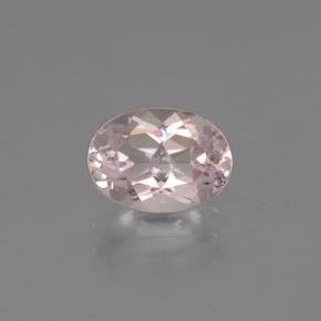 Morganite rose naturelle coupe ovale, 1,07 ct, VS