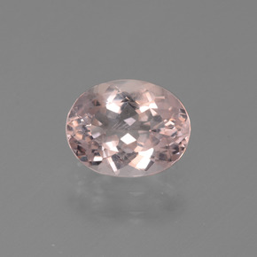 Morganite rose naturelle coupe ovale, 1,51 ct, VVS-VS