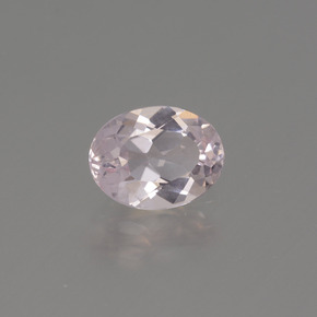Morganite rose naturelle coupe ovale, 1,02 ct, VVS