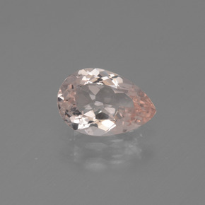 Morganite Rose clair naturelle En forme de poire, 1.07 ct, VVS-VS