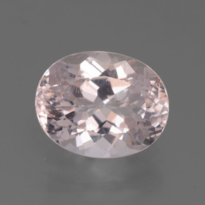 Morganite Rose clair naturelle Coupe ovale, 2.06 ct, VS